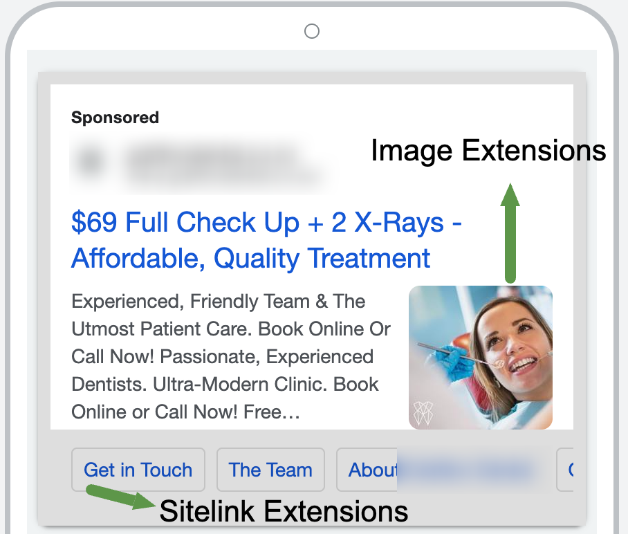 Dental Google Ads Example Dental Google Ads Example